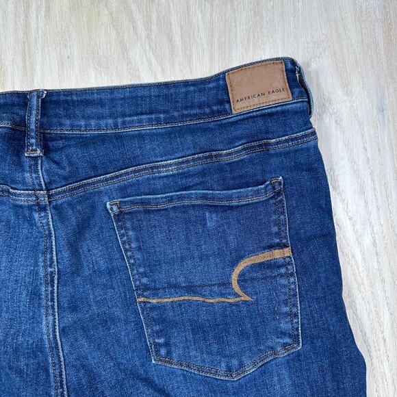 American Eagle Hi-Rise Jegging Next Level Stretch Casual Skinny Jeans 20 SHORT - Picture 15 of 15